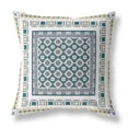 thumbnail image 1 of Oreiller en Tissu Intérieur/extérieur avec Zip en Blanc Vert 20x20, 1 of 7