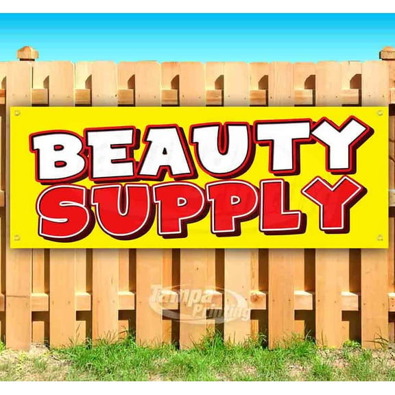 Beauty Supply 13 oz Vinyl Banner With Metal Grommets