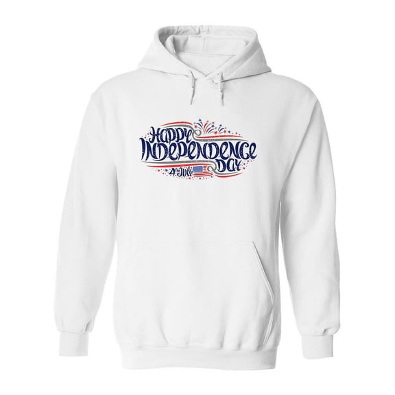 Usa Independence Day Greeting Hoodie Women -Image by Shutterstock, Female x-Large