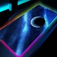 thumbnail image 1 of Alfombrilla de ratón RGB LED Lllumination para oficina, alfombrilla de ratón grande para Gamer Space Universe Gaming, teclado, ordenador, Anime, alfombrilla de escritorio para CSGO LIUWENJING unisex, 1 of 2