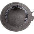 thumbnail image 3 of Womens Bernadette Vintage Style 100% Wool Cloche Bucket Winter Hat with Flower Accent - Charcoal/One Size, 3 of 3