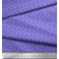 thumbnail image 2 of Soimoi Purple Georgette Viscose Fabric Dot & Ribbon Ethnic Print Fabric by the Yard 42 Inch Wide, 2 of 3