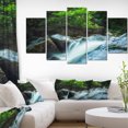 thumbnail image 1 of Water Slide over the Moss - Landscape Canvas Art Print, 1 of 3