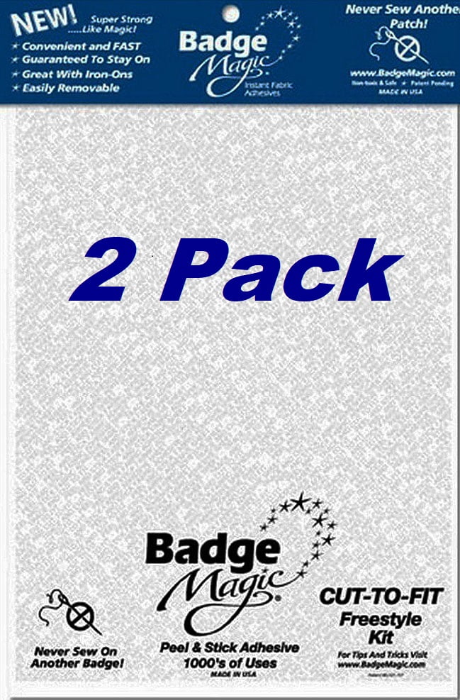 4 Pack Badge Magic Patch Attach Fabric Adhesive Bond Scouting Military Patches 
