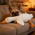 thumbnail image 6 of 35.43" Jumbo White Goose Dog Toy - a Super-Sized, Durable Stuffed Animal for Heavy Chewing, Interactive Playing & Long-Lasting Cuddling Sessions, 6 of 10