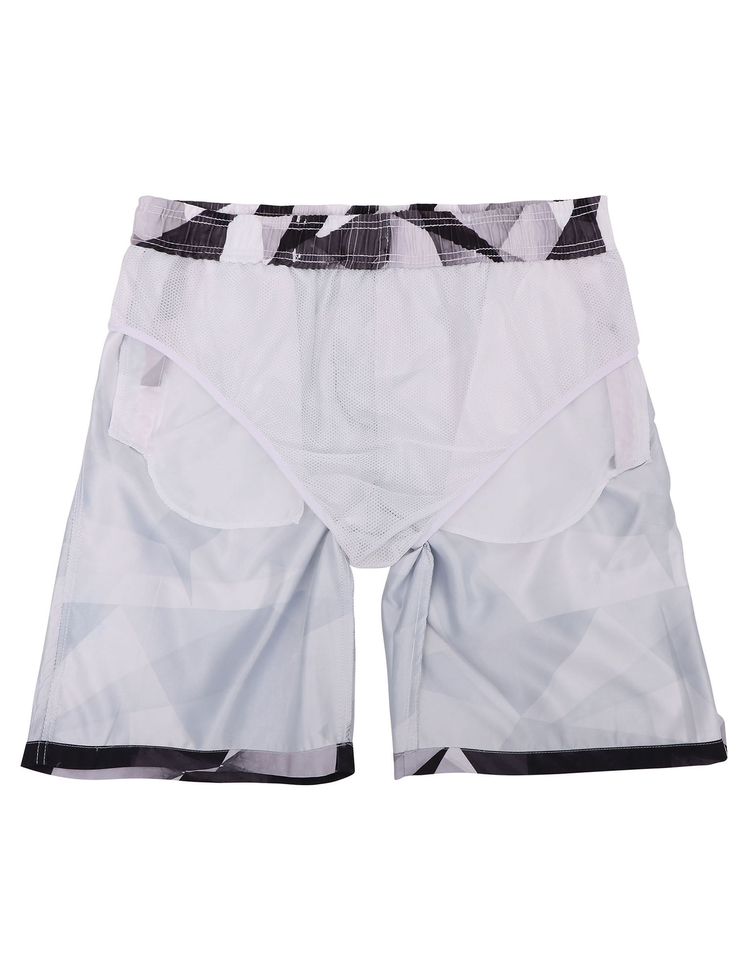 Hateone Mens Beach Shorts Quick Dry Summer Holiday Mesh Lining Swimwear Board Shorts with Pockets