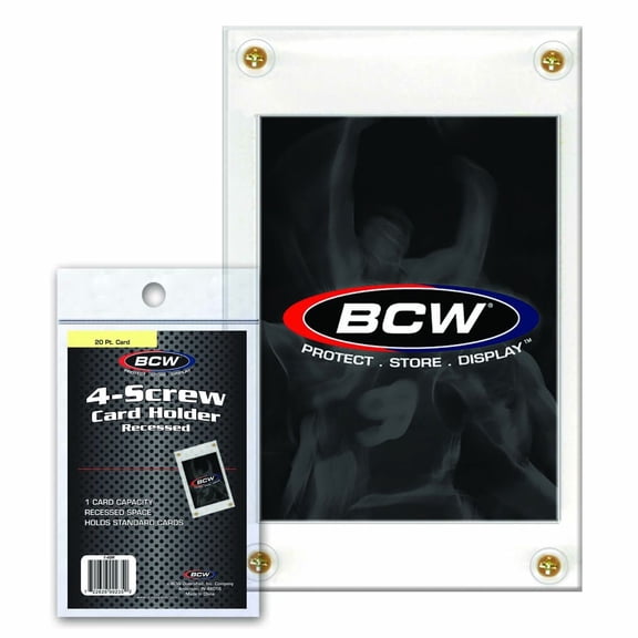 BCW 1-4SR 4-Screw Card Holder - Recessed