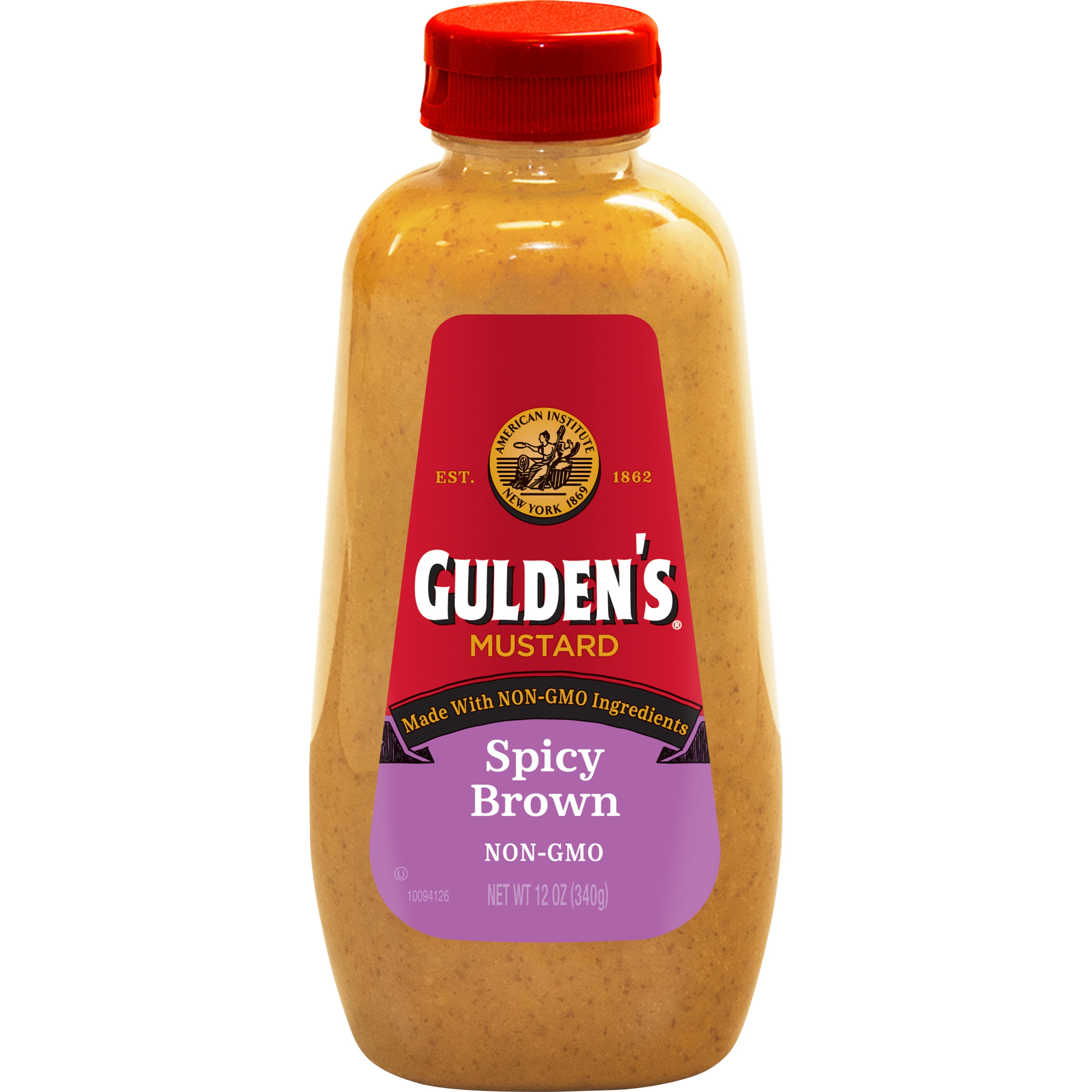 GULDENS Spicy Brown Mustard Squeeze Bottle 12 oz. - Walmart.com ...