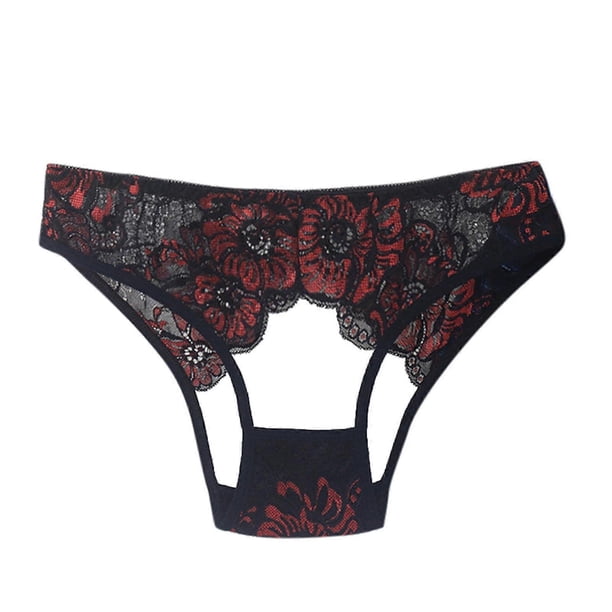 Lace Sexy G-String Women Fashion Floral Embroidery Hollow Out Thong Breathable Low Waist Underwear Panties