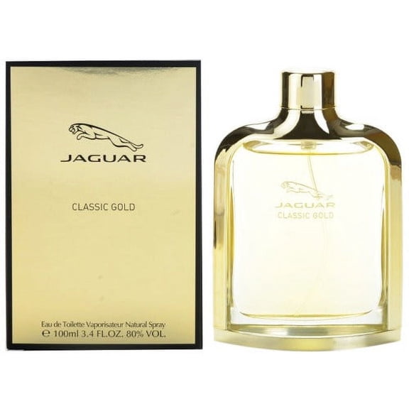 Jaguar Classic Gold Eau De Toilette 3.4 Oz Men's Cologne Jaguar