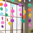 thumbnail image 5 of LYUMO Colorful Circle Dots Hanging Paper Garland String Decorations for Birthday Wedding Baby Shower Party Supplies, 5 of 9