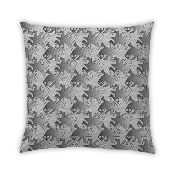 Ahgly Company Outdoor Square Contemporary Throw Pillow, 18 inch by 18 inch
