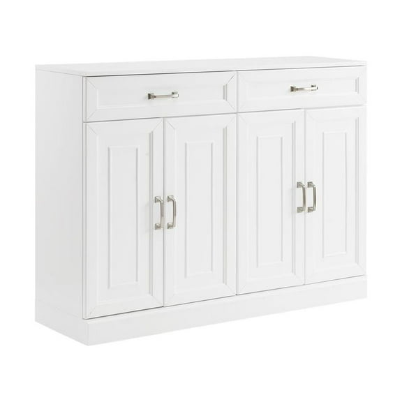 Crosley Furniture Stanton Traditional MDF Wood Sideboard in White