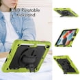 thumbnail image 3 of for iPad Air 11-inch M3 (2025) / M2 (2024) Case with Built-in Screen Protector, Shockproof Rotatable Kickstand Cover Hand Strap and Shoulder Strap,Green+Black, 3 of 8