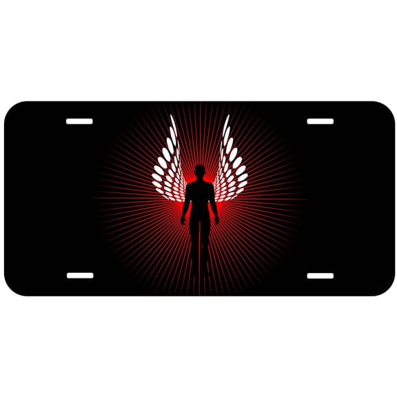 Angel Novelty Car Auto License Plate