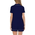 thumbnail image 5 of yievot Womens Pajama Sets Modal Cotton Short 2Pcs Lounge Sets Button Down Pjs Sleepwear Loungewear, 5 of 5