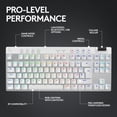 thumbnail image 5 of Logitech G PRO X TKL Lightspeed Wireless Gaming Keyboard, Ultra-Portable Tenkeyless Design, LIGHTSYNC RGB, PBT keycaps, Tactile Switches (GX Brown) - White, 5 of 8