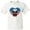 AA-White, variant on Inktastic Pug Dog Patriotic Us Flag Heart Youth T-Shirt