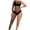Black, variant on Women Fishnet Lingerie Set One Piece Bodysuit With Single Sleeve Mesh Lingerie Outfit Multiple Colors Party And Special Occasions