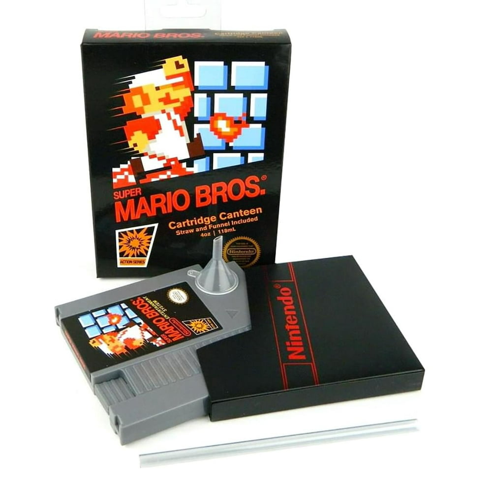 Super Mario Bros NES Cartridge Flask Licensed Nintendo Merchandise