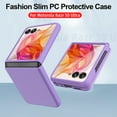 thumbnail image 2 of ELEHOLD Full Body Case for Motorola Razr+ 2024, Hard PC Ultra-Thin Anti-Scratches Shockproof Case with Screen Protector,Purple, 2 of 8