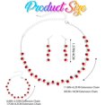 thumbnail image 7 of Bridal Wedding Jewelry Set Silver Rhinestones Choker Necklaces Earrings Bracelet Sets Prom Jewelry for Women and Brides, 7 of 7