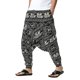 thumbnail image 2 of SAYOO Pantalones largos de yoga  para hombre, pantalones de entrepierna caída holgados con estampado de patrón nacional, pantalones casuales de estilo simple SAYOO S M L XL XXL XXXL, 2 of 8