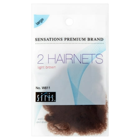 Sensations Hair Nets Light Brown 2 Count Walmart Com