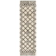 thumbnail image 7 of Safavieh  Handmade Casablanca Shag Santina Tribal Wool Rug Ivory/Grey 8' x 10' 8' x 10' Indoor Living Room, Bedroom, Dining Room Grey, 7 of 7