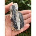 thumbnail image 4 of GAF TREASURES Large Raw Black Tourmaline with Quartz, Natural Black Tourmaline with Quartz Stone, Rough Black Tourmaline Quartz (Black Tourmaline with Quartz, 1 Piece), 4 of 8