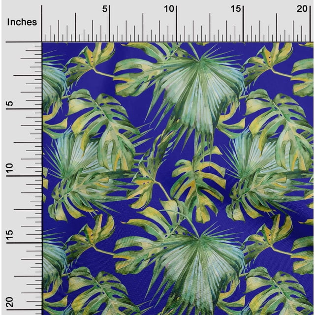 oneOone Polyester Lycra Purple Fabric Neem Leaves Sewing Craft Projects Fabric Prints By Yard 56 Inch Wide