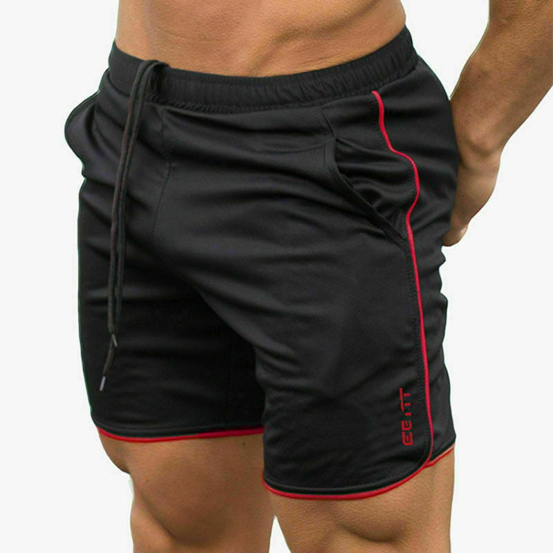 Mens Gym Shorts Training Running Sport Workout Fitness Jogging Pants Trousers
