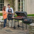 thumbnail image 5 of Char-Griller E1224 Smokin Pro 830 Square Inch Charcoal Grill with Side Fire Box, Black, 5 of 6
