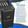 thumbnail image 5 of ACiQ 5 Ton 14 SEER2 92% 100000 BTU Natural Gas Furnace & Air Conditioner System - R32, Single Stage, Upflow | Central Split, Evaporator Cased Coil, AC/Heating Unit, 5 of 9