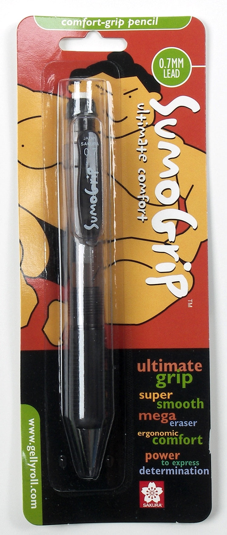 SumoGrip 0.7mm Clear Gray Mechanical Pencils