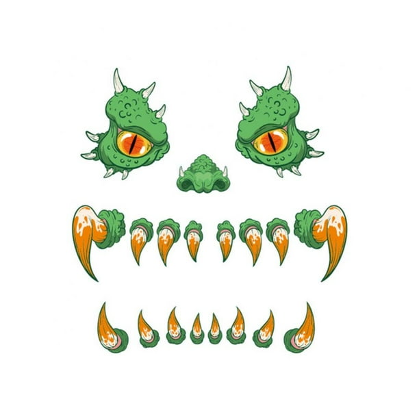 Halloween Monster Face Garage Door Decoration, Scary Monster Face