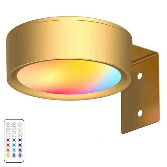 Picture Lights LED Art Display Light Battery Operated Dimmable Painting Spotlight 13 Lighting Modes for Paintings Gold