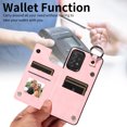 thumbnail image 5 of Nalacover for Samsung Galaxy A72 Wallet Case with Card Slots & Metal Finger Ring, Durable PU Leather Back Double Magnetic Botton Flip Kickstand Purse Shockproof Phone Case,Rosegold, 5 of 10