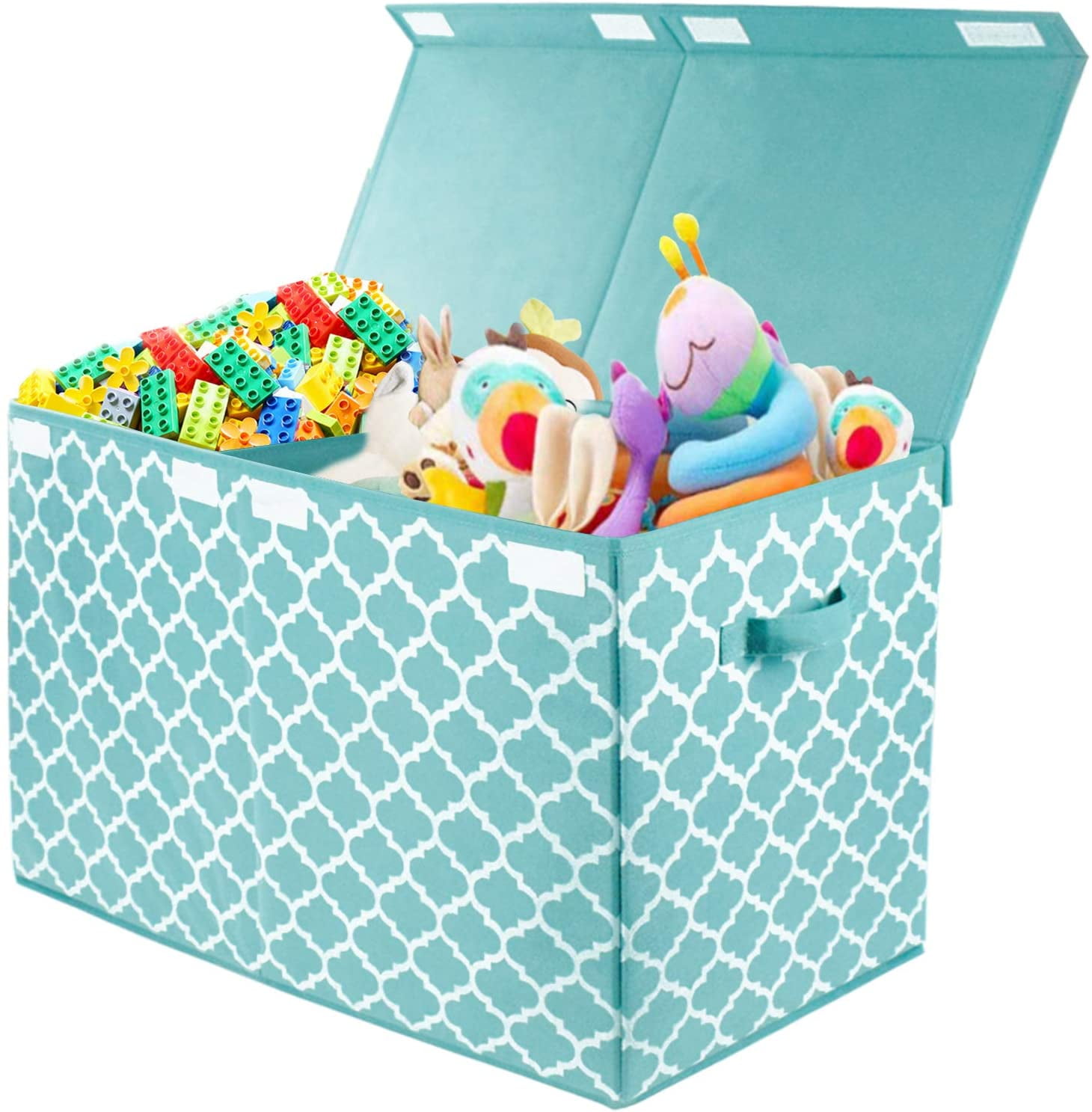 Yosayd Kid Toys Chest Cube Storage Box Large Collapsible Decorative Storage Bin with Lid for Boys Girls Playroom,Room,Nursery,Closet