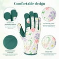 thumbnail image 4 of topjuju 1 Pair Floral Gardening Gloves for Women, Breathable Garden Gloves with Grip, Thorn-Proof Puncture-Resistant Work Gloves, Gifts for Mother's Day, 4 of 8