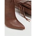 thumbnail image 4 of Party Collection Women Shoes Fashion Point Toe High Heeled Brown Boots With Pocket And Extra Long Pointy Toe Valentines Day, 4 of 5