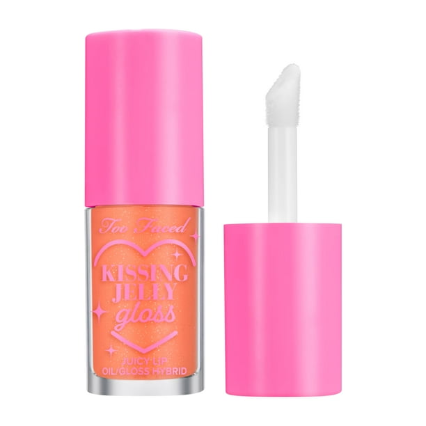 Gloss de labios Too Face Kissing Jelly Hidratante, 4,5 ml, color melocotón