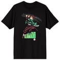 thumbnail image 5 of Demon Slayer: Infinity Castle Tanjiro Striking Pose Men's Black Short Sleeve Tee-6XL, 5 of 7