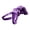 Purple, variant on Comfortable 3D Printed Heart Shaped Hair Hoop Headpiece Sun Hat For Daily Use