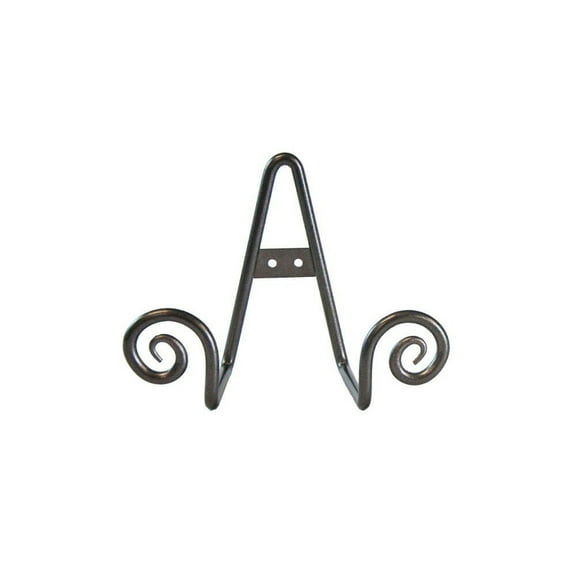 Tripar International Metal Scroll Plate Rack (Small) | Charcoal