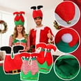 thumbnail image 3 of Red & Black Striped Santa Hat, 3 of 4