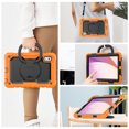 thumbnail image 5 of Dteck for Lenovo Tab M9 Case 2023 with Built-in Screen Protector, Heavy Duty Full Body Drop Protection Shockproof Rugged Case with Rotating Stand for Lenovo Tab M9 TB-310FX/FU,Orange, 5 of 7