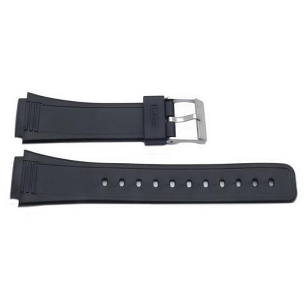 Casio - Casio Style Replacement 18mm Black Watch Band - Walmart.com - Walmart.com