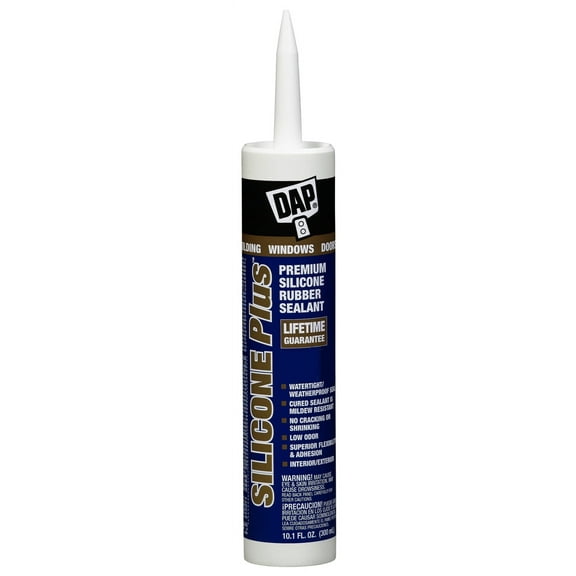 DAP 08771 10.1 oz. Clear Silicone Plus Window & Door Sealant