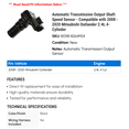 thumbnail image 2 of Automatic Transmission Output Shaft Speed Sensor - Compatible with 2008 - 2020 Mitsubishi Outlander 2.4L 4-Cylinder 2009 2010 2011 2012 2013 2014 2015 2016 2017 2018 2019, 2 of 2